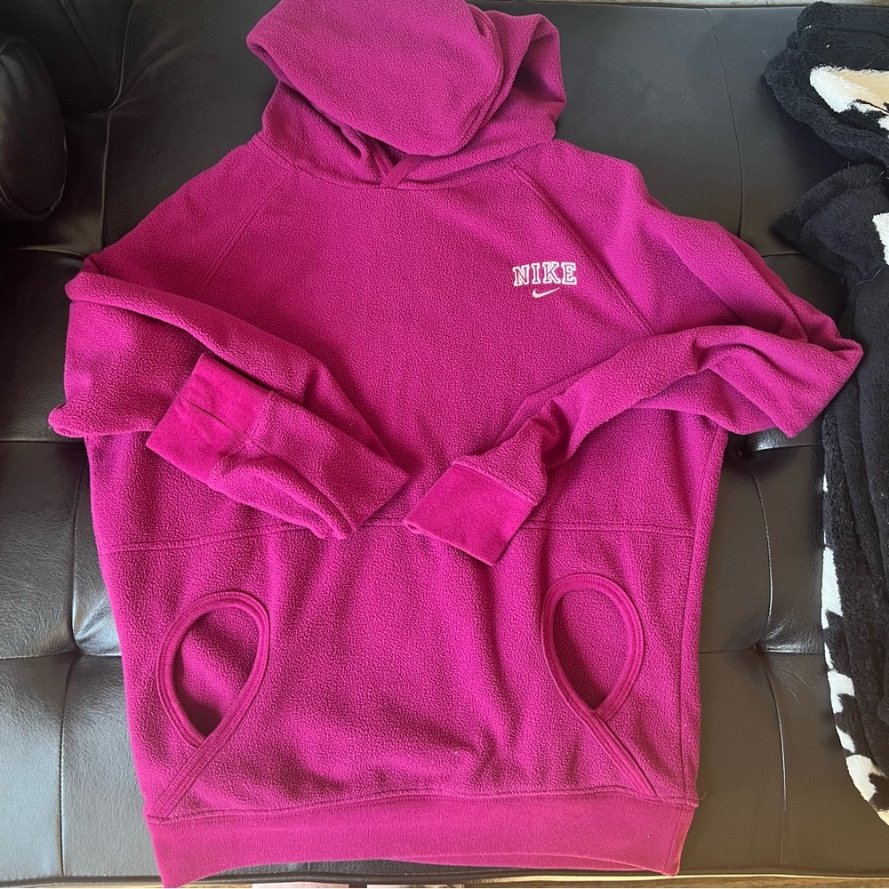 Nike Magenta Fleece Hoodie